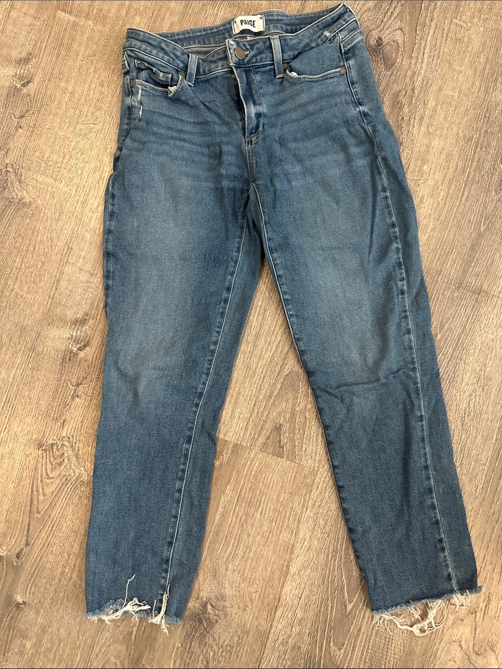 PAIGE Kylie Crop Jeans in Medium Blue Wash